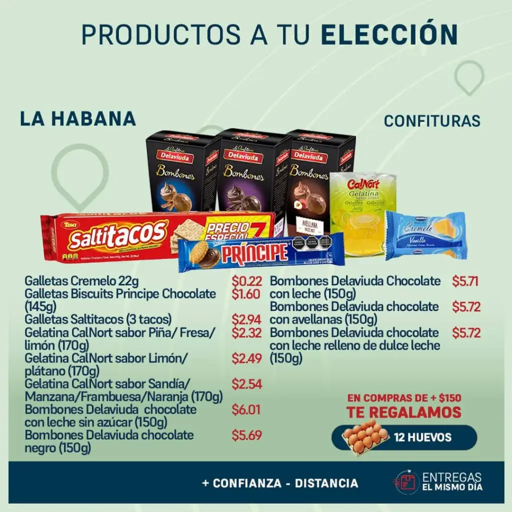 Productos a tu Elección - Confituras 4 - La Habana