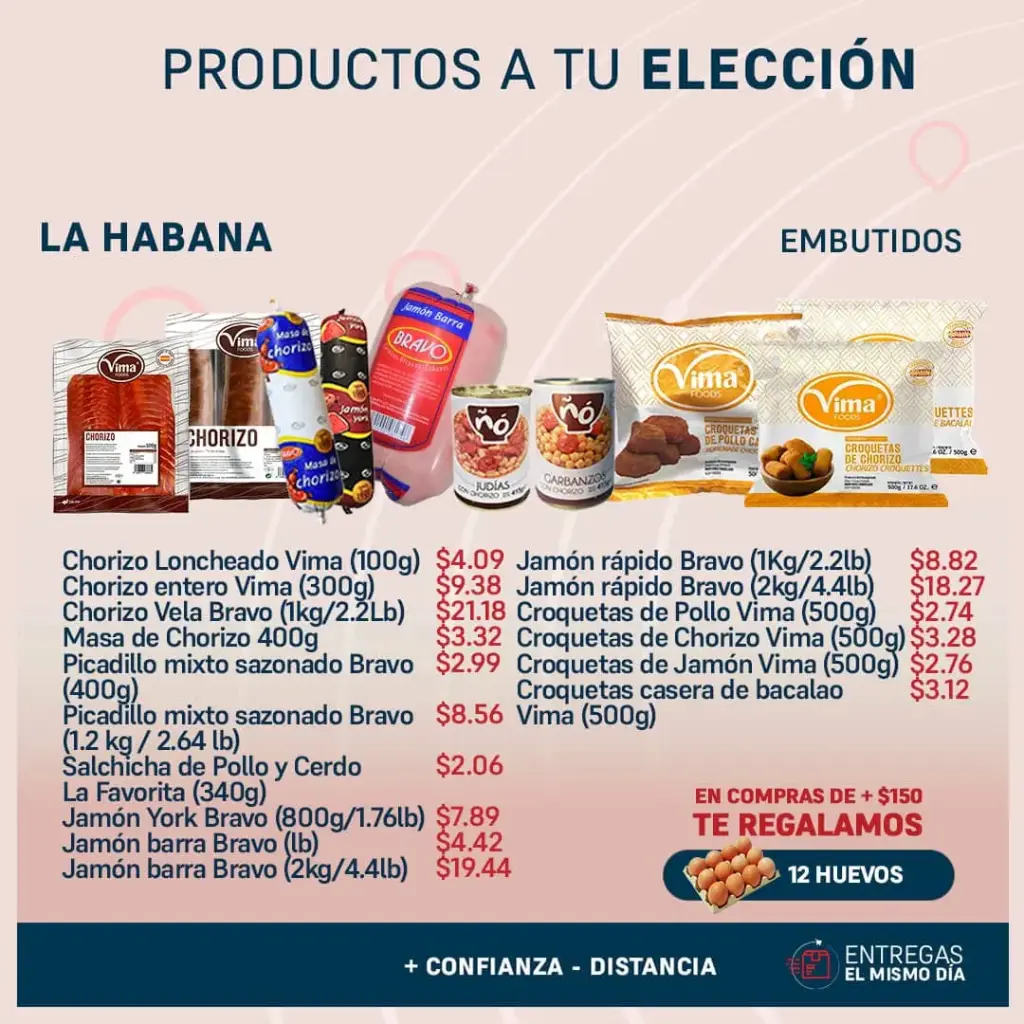 Productos a tu Elección - Embutidos - La Habana