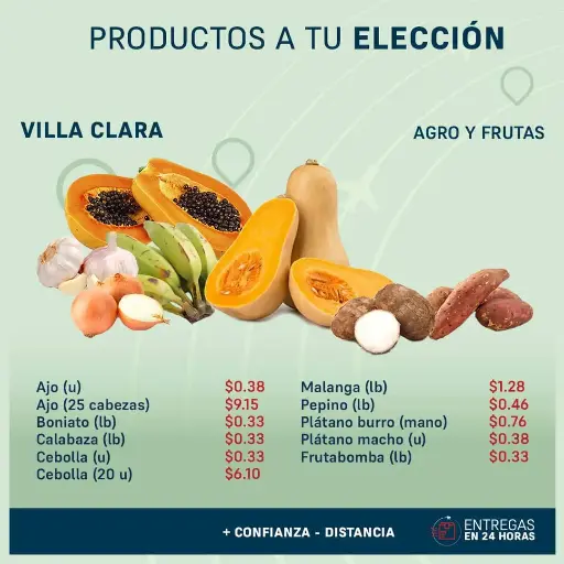 Productos a tu Elección - Agro Frutas - Villa Clara