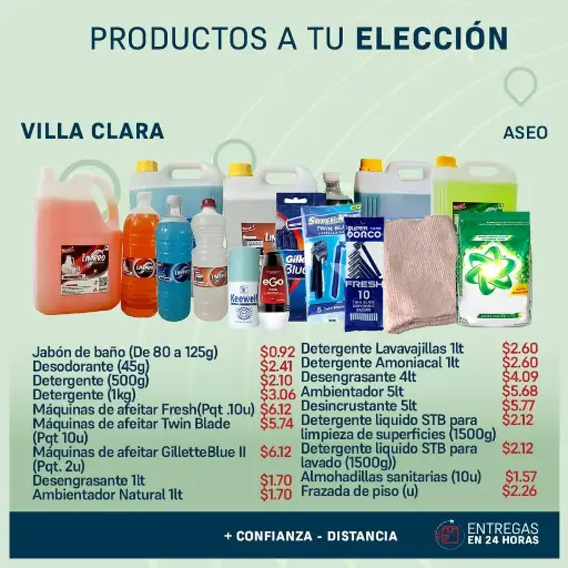 Productos a tu Elección - Aseo - Villa Clara
