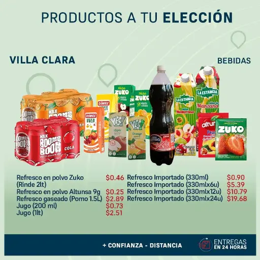Productos a tu Elección - Bebidas 2 - Villa Clara