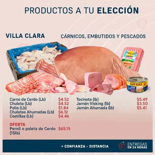 Productos a tu Elección - Carnicos Embutidos y Pescados - Villa Clara