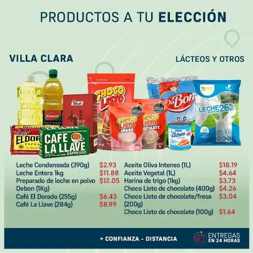 Productos a tu Elección - Lácteas y Otros - Villa Clara