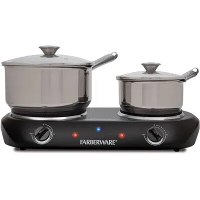 NT-363 Farberware Hornilla Doble Negra