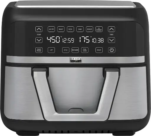 NT-374 Freidora Doble Cesta Trizone 