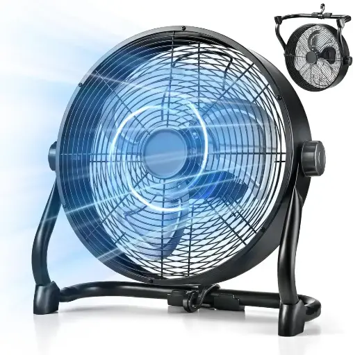 NT-930 Ventilador Recargable Negro Metal