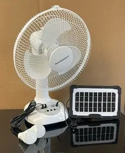 NT-931 Ventilador Recargable con Panel Solar 12″