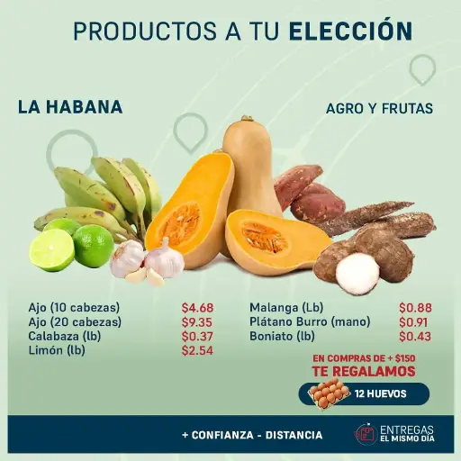 Productos a tu Elección - Agro y Frutas - La Habana