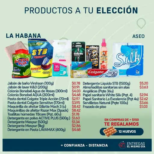 Productos a tu Elección - Aseo 2 - La Habana