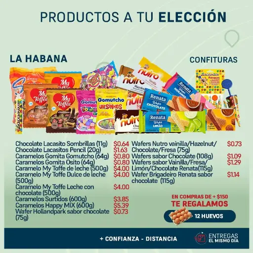 Productos a tu Elección - Confituras 3 - La Habana